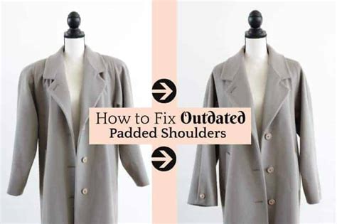 vintage jacket shoulder pads removal.